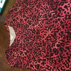Lularoe M Pink Leopard Elizabeth tunic